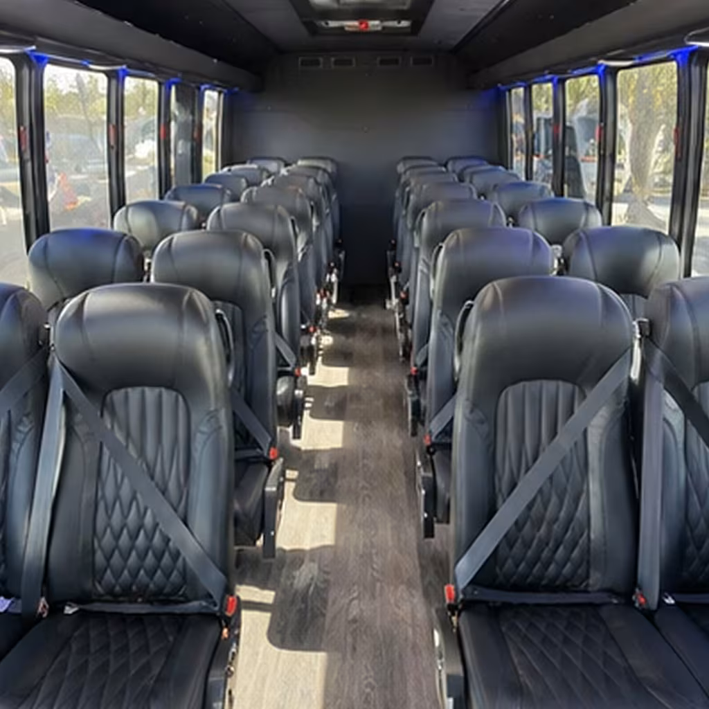 28 passenger minibus interior