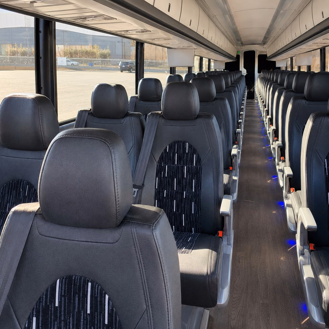 waterford charter bus interior