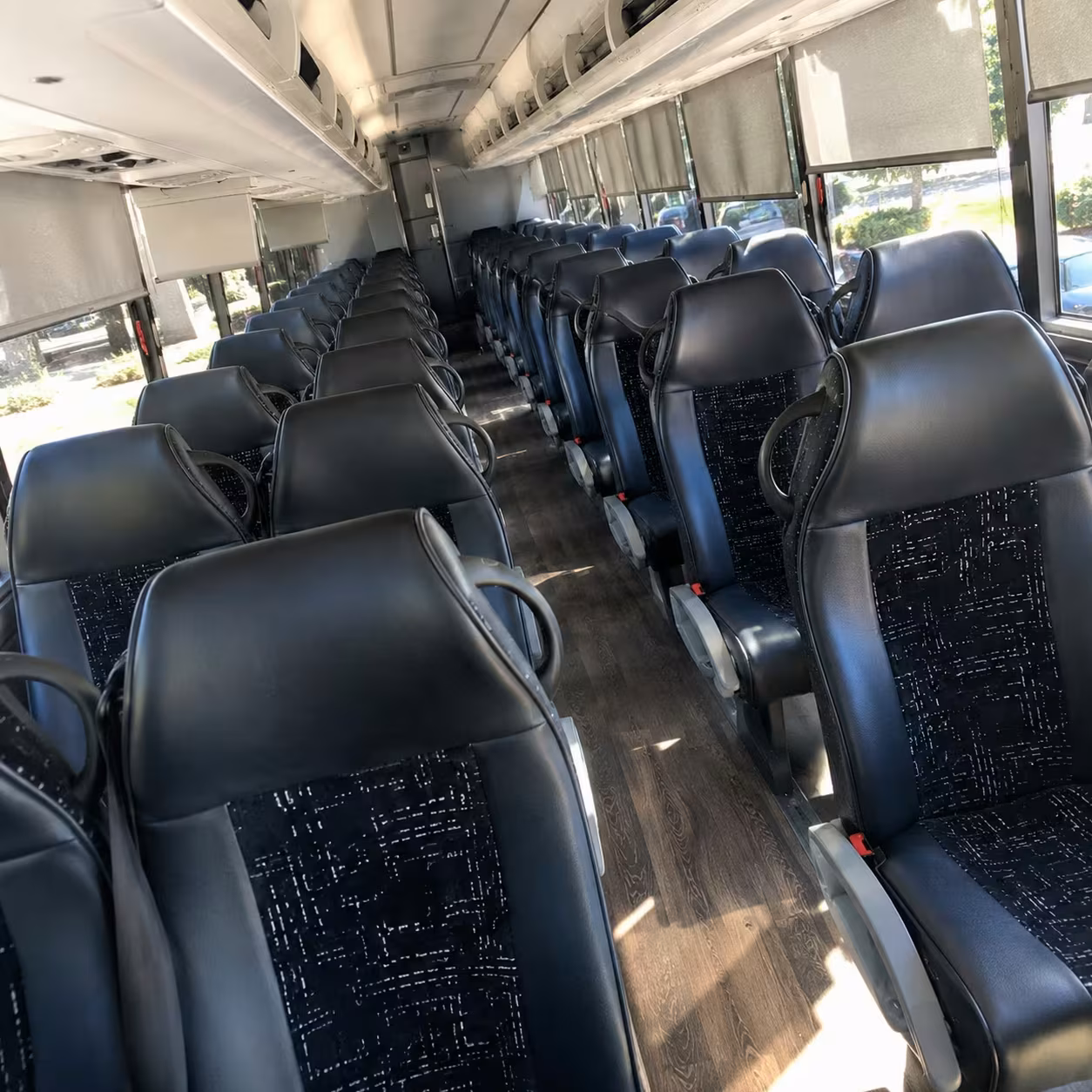waterford charter bus rental interior